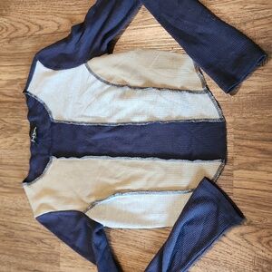 Thermal colorblock top